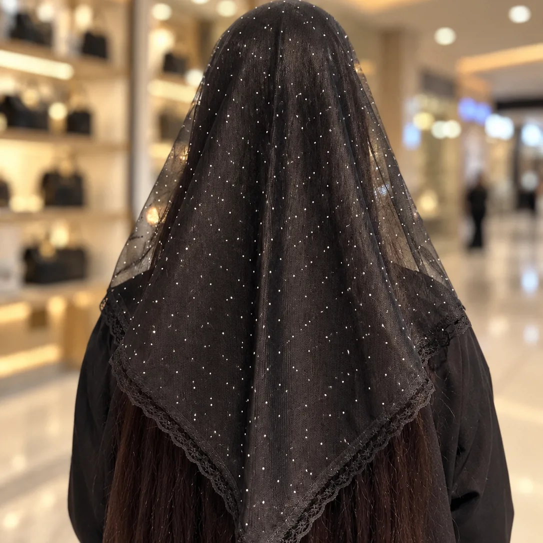 مینی اسکارف نگین دار - عکسِ 1